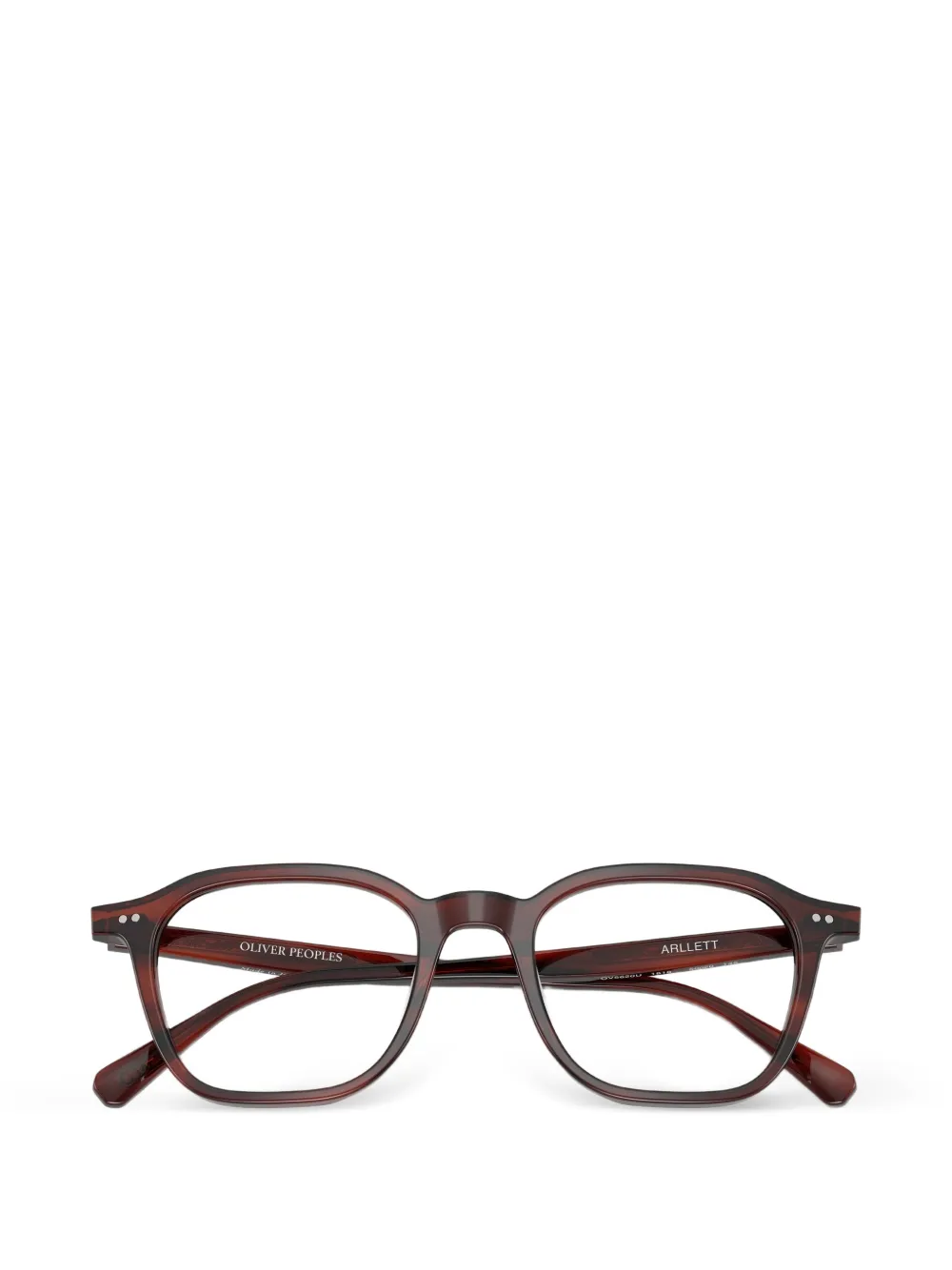Oliver Peoples Bril met geometrisch montuur Bruin