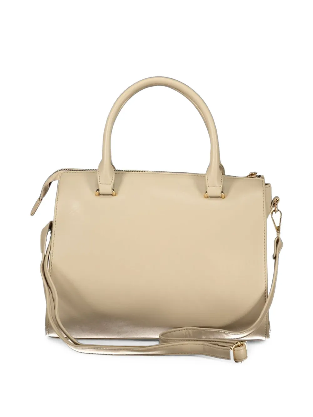 Laura Biagiotti monogram-pattern stud-embellished tote bag Beige