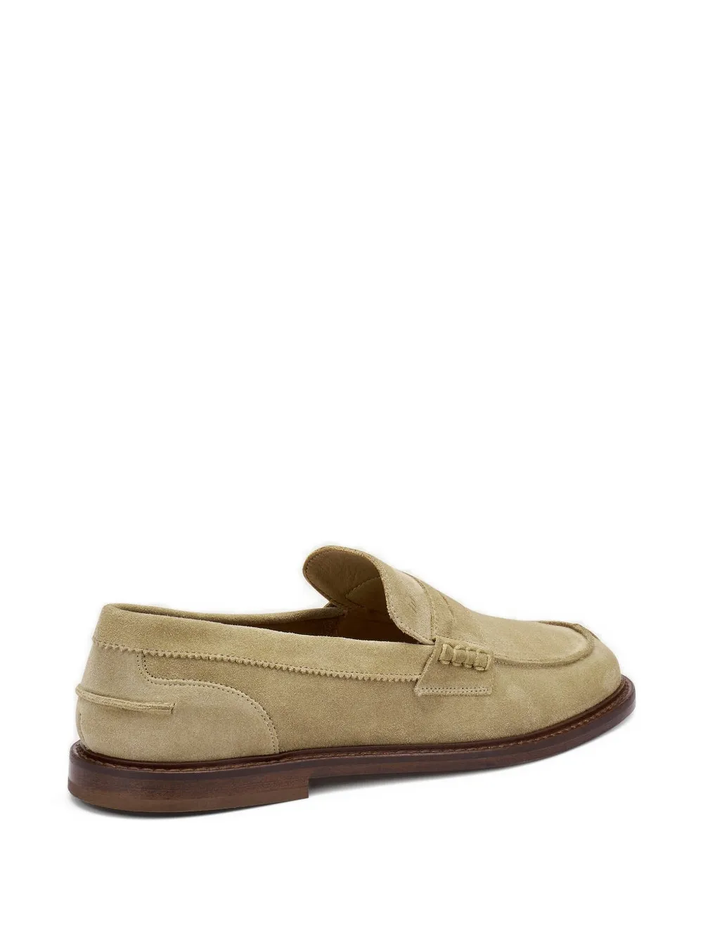 FRAU Suède loafers met gerafeld effect Beige