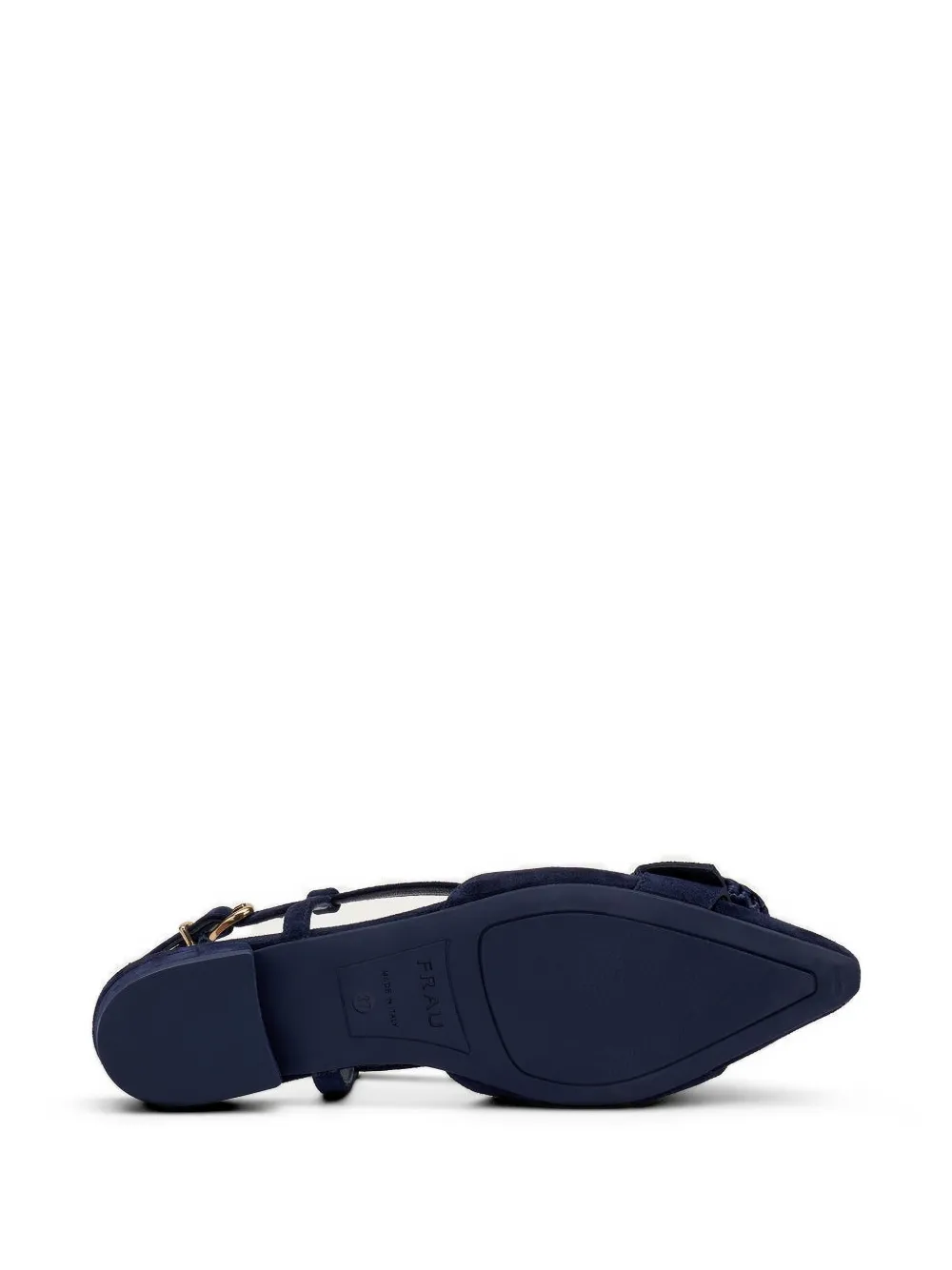 FRAU buckle-detail suede slingback pumps Blauw