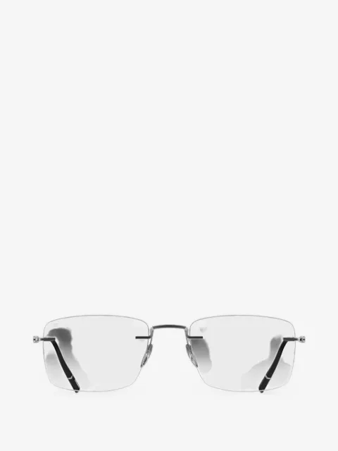 Silhouette rectangle-frame glasses