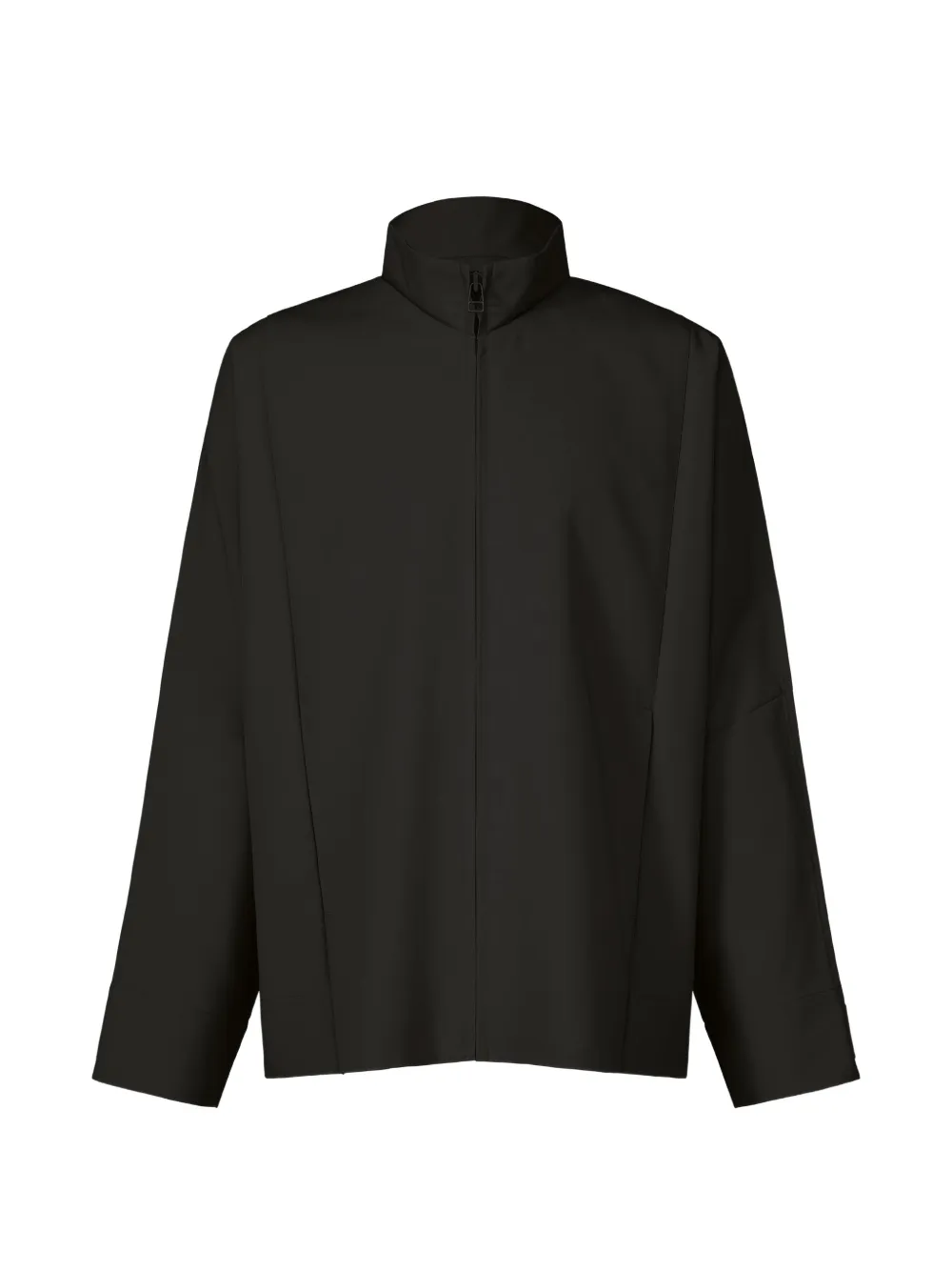Issey Miyake Men high-neck button-cuff jacket - Schwarz