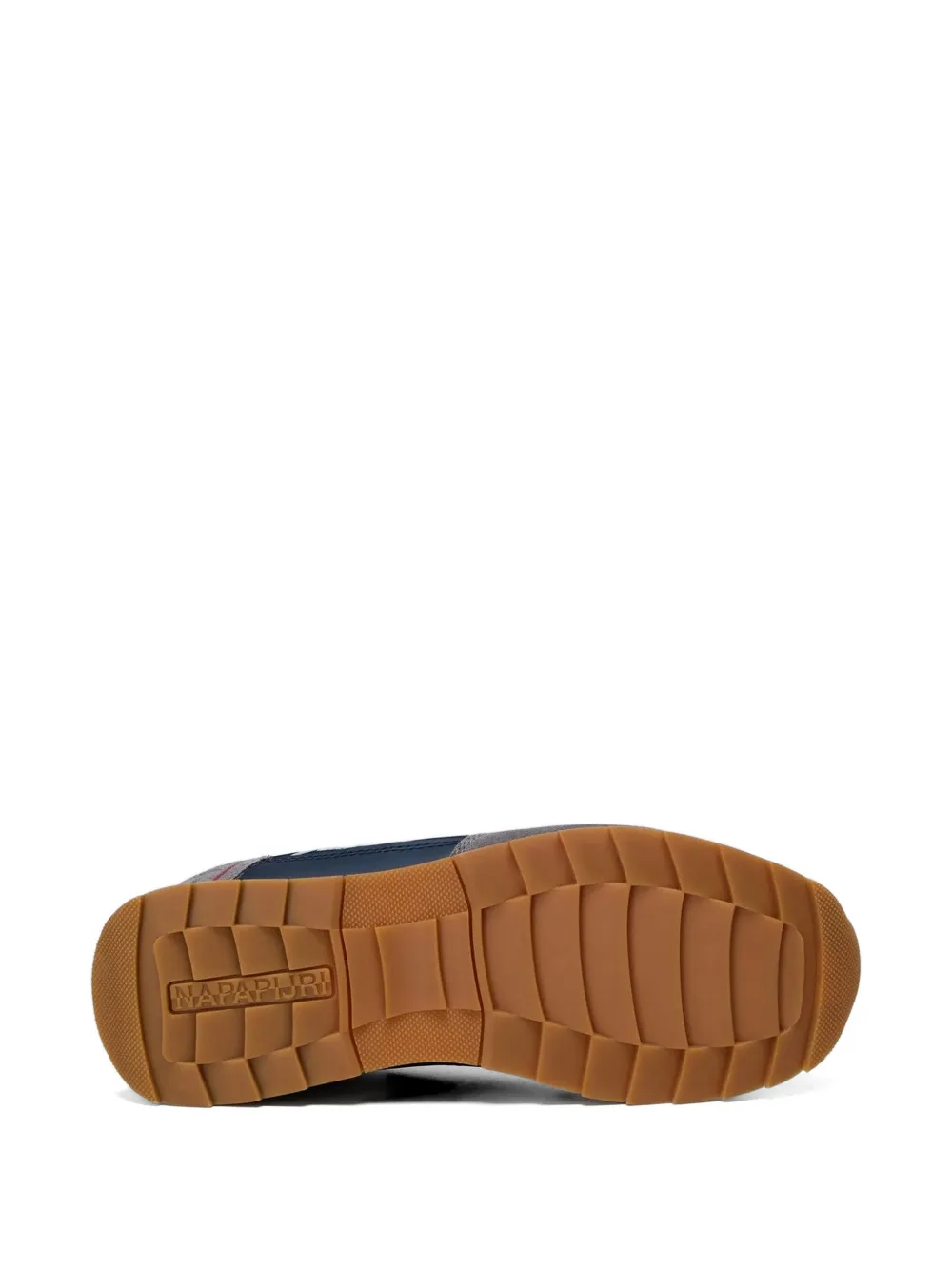Napapijri Virtus NYS logoprint sneakers met vlakken Grijs