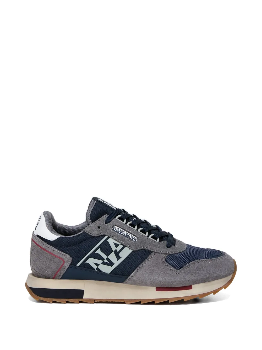 Napapijri Virtus NYS logo-print panelled sneakers - Grigio