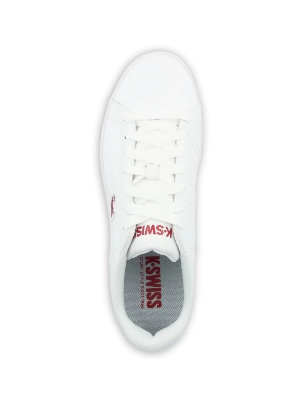 K-Swiss Court Shield gestreepte sneakers Wit