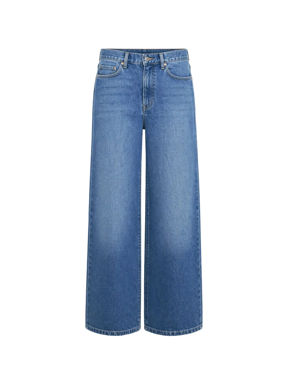 Sisley logo-patch jeans - Blu