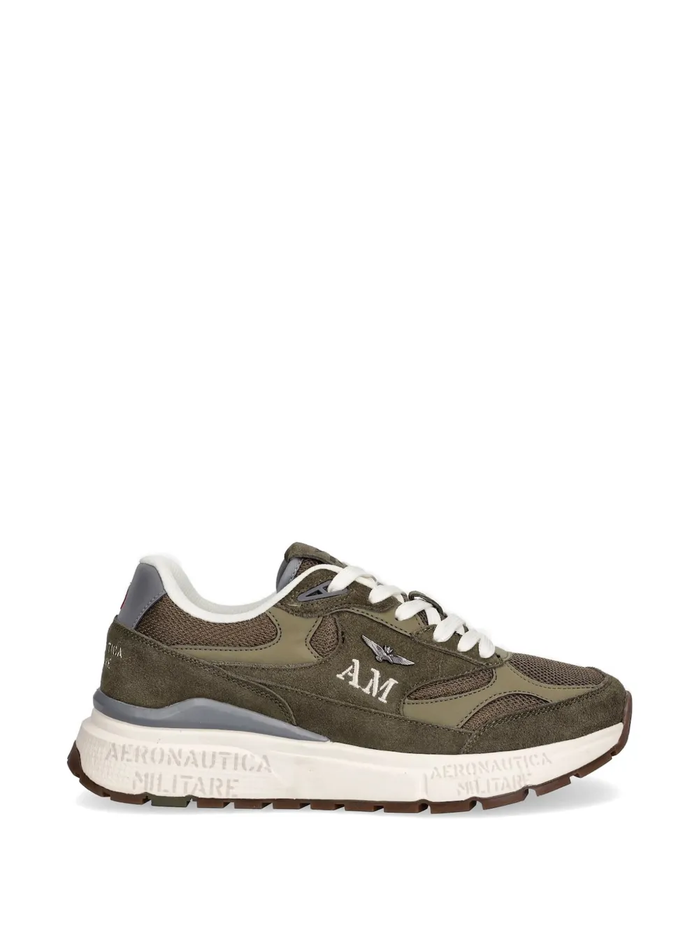 logo-plaque panelled sneakers