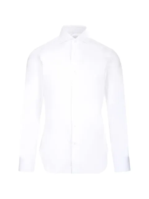 Barba spread-collar shirt