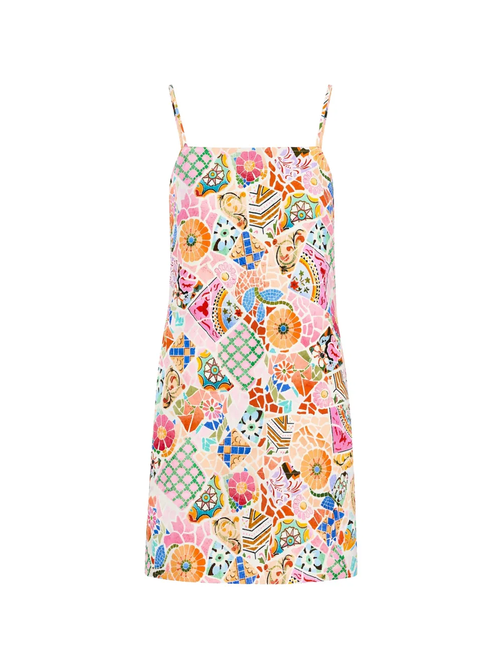 Seafolly Beach Boheme Bandeau printed linen mini dress - Rosa