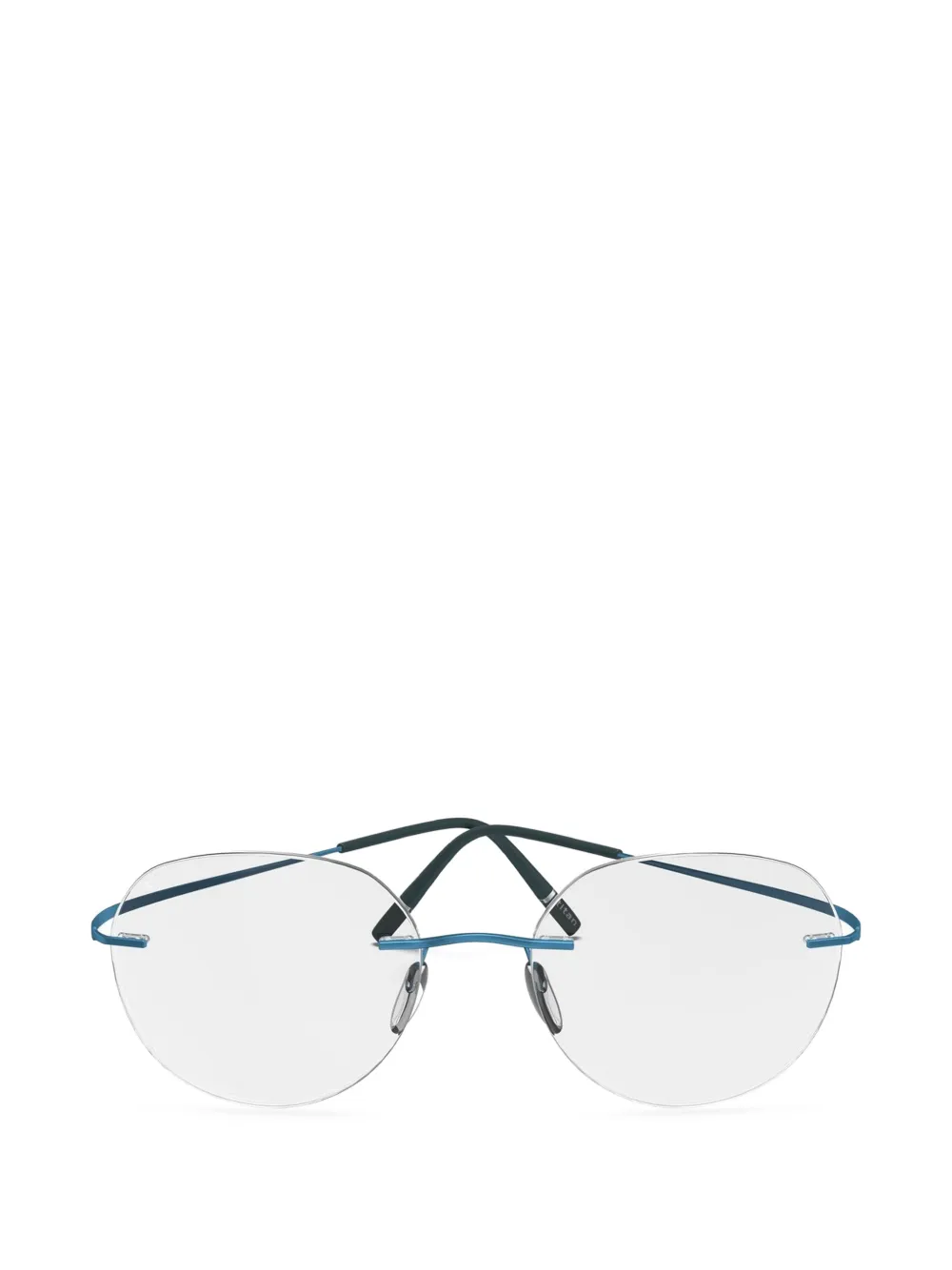 Silhouette Titan Minimal Art rimless round-frame glasses - Blu