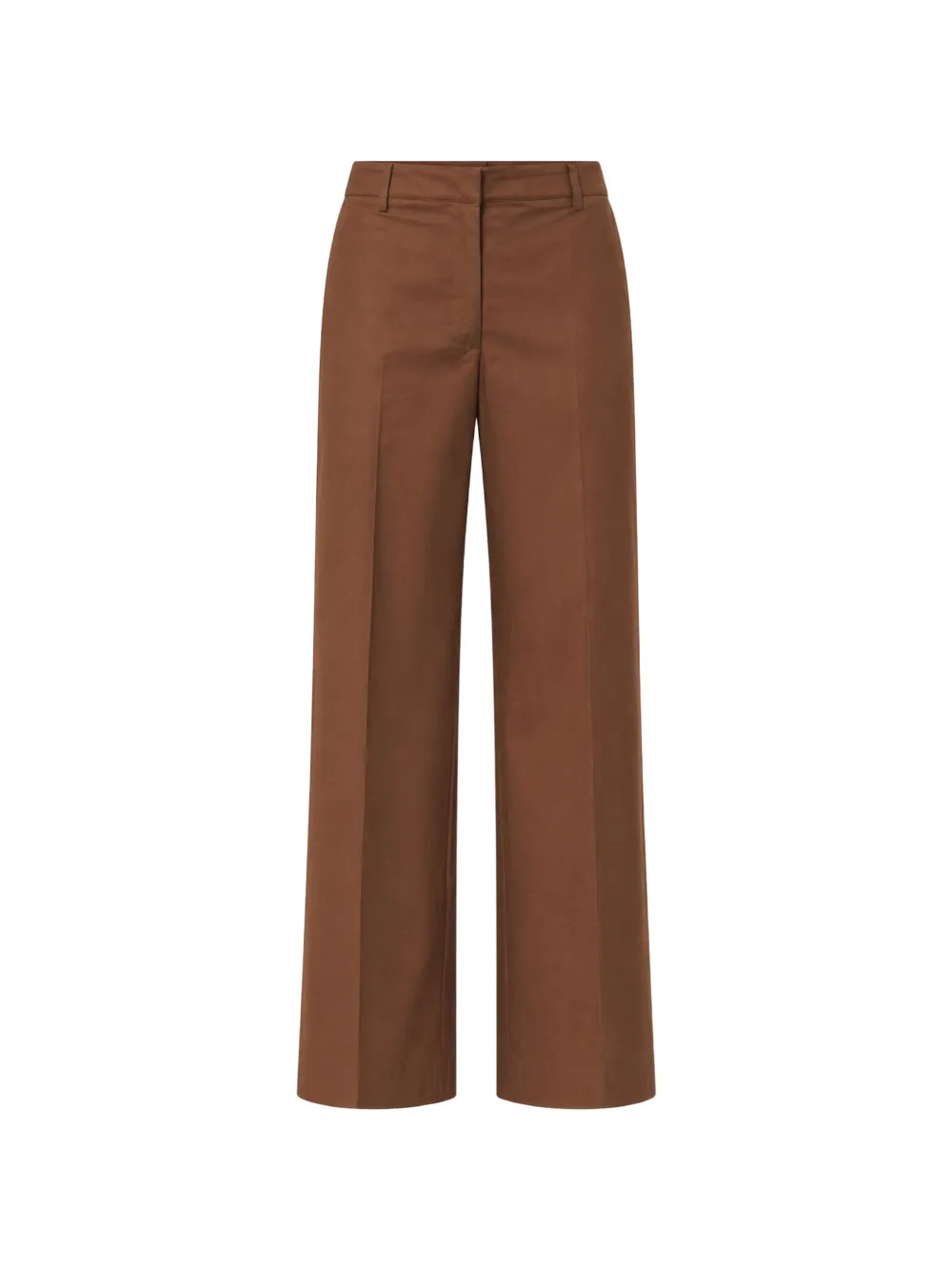 PT Torino pressed-crease wide-leg trousers - Marrone