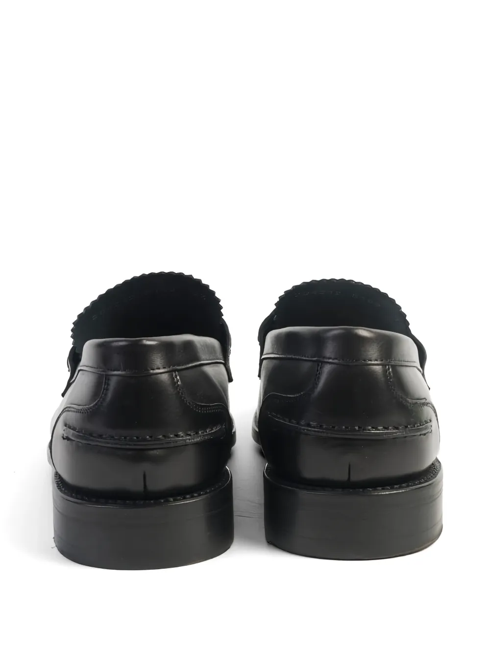 Berwick Shoes serrated-edge penny loafers Zwart