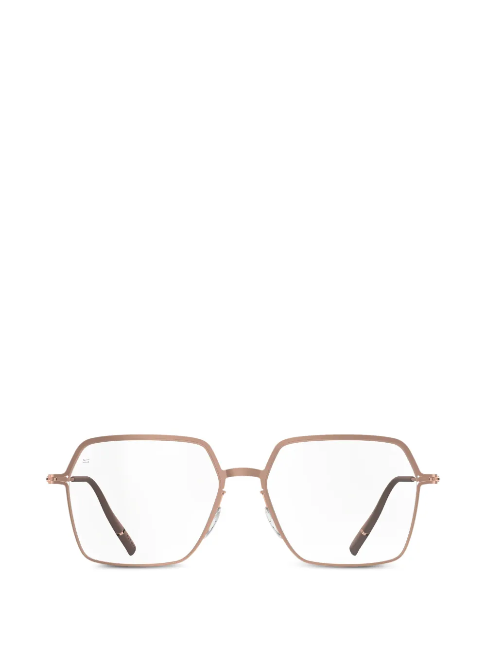 Silhouette Titanium Reframed geometric-frame glasses - Rosa