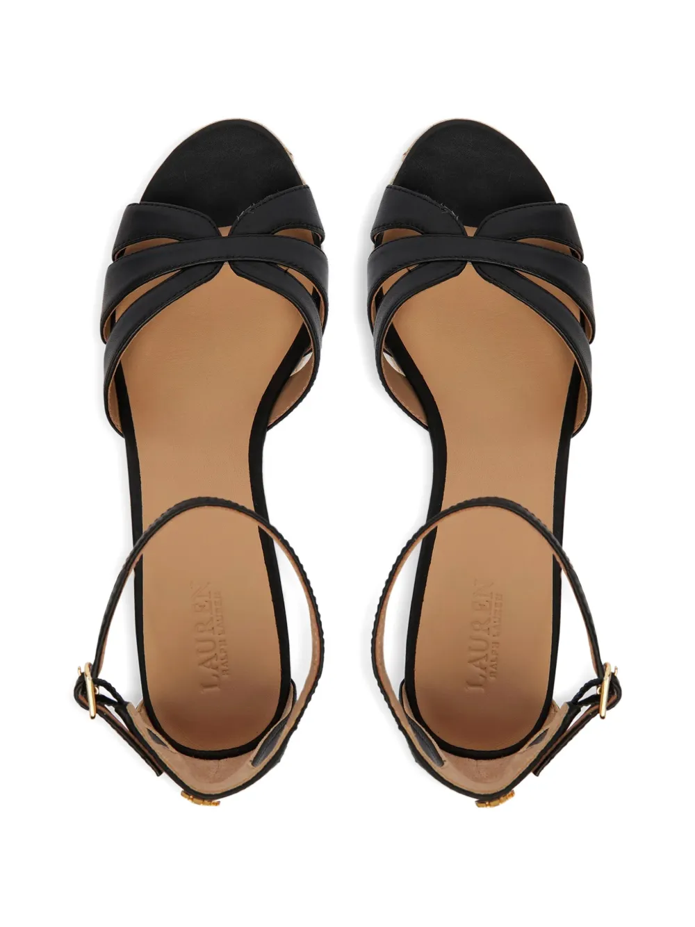 Lauren Ralph Lauren Nellie wedge espadrilles Zwart