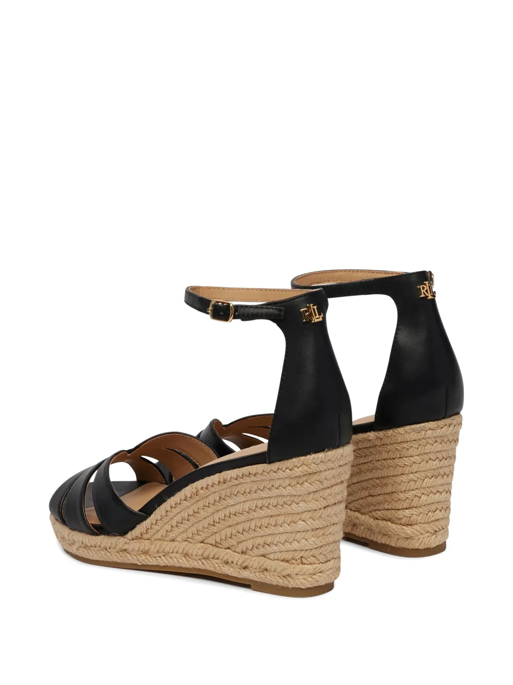Lauren Ralph Lauren Nellie wedge espadrilles Zwart