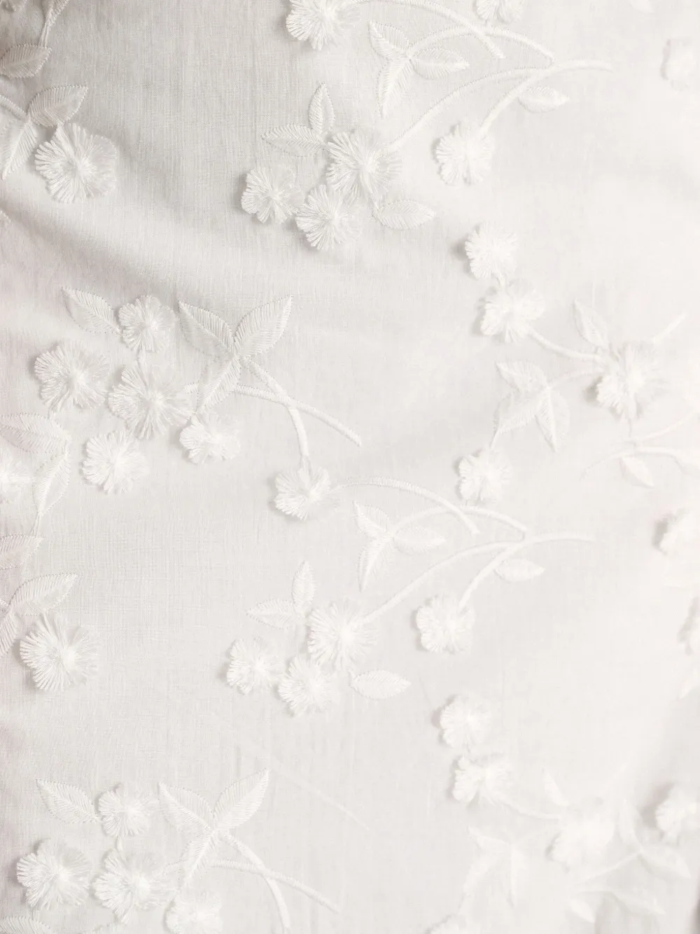 Dorothee Schumacher Light Volumes mouwloze mini-jurk met geborduurde bloemen Wit