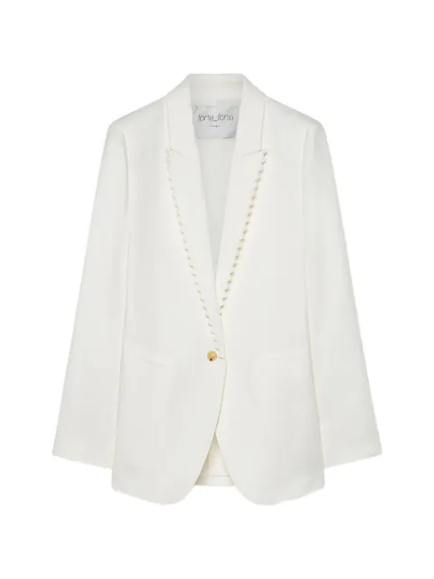 Forte Forte scallop-trim single-breasted blazer