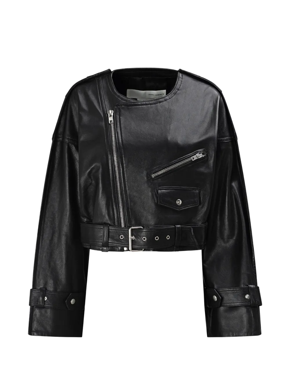 Isabel Benenato zip jacket - Nero