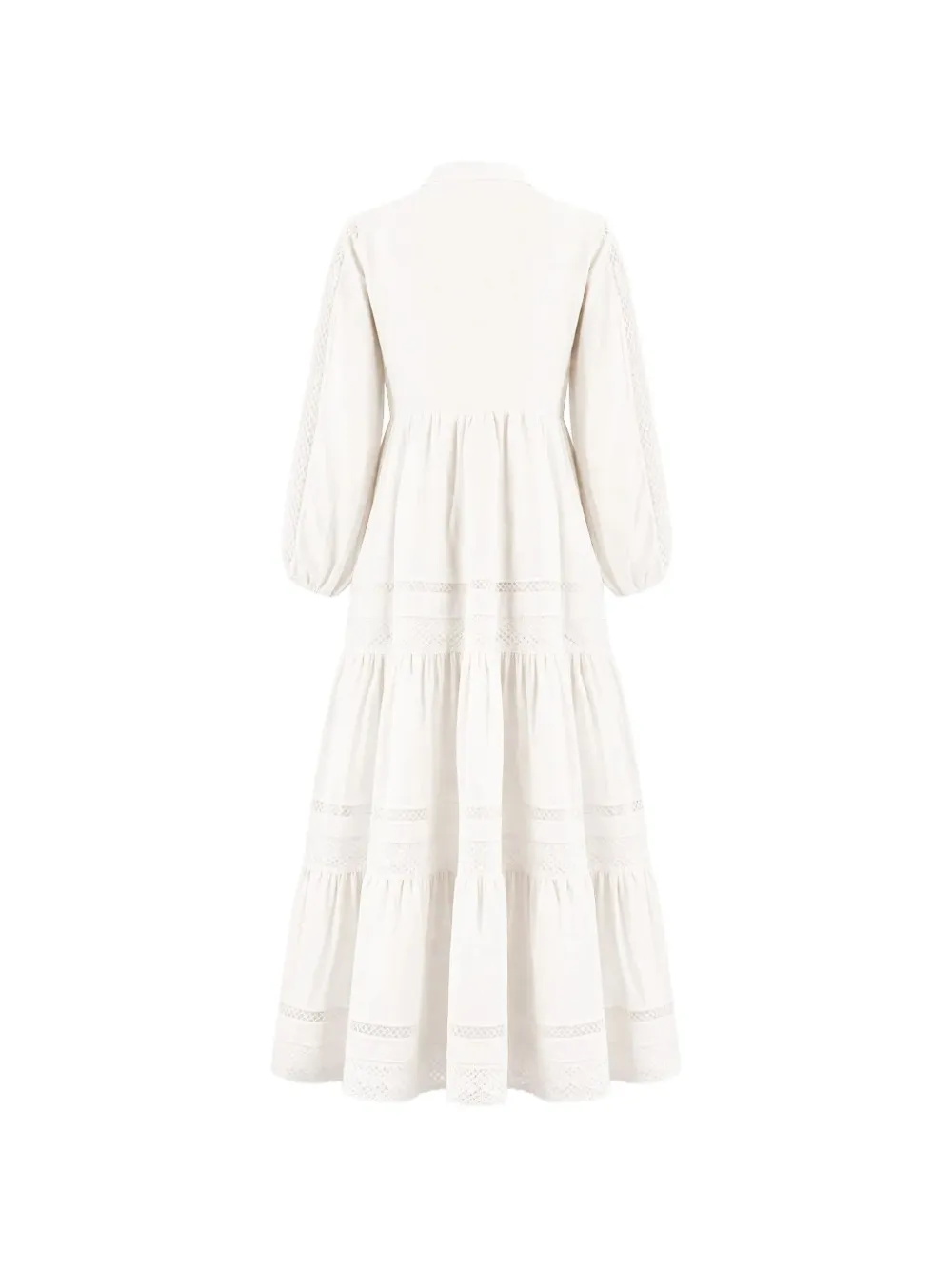 Ermanno Scervino Maxi-jurk met lange mouwen Wit