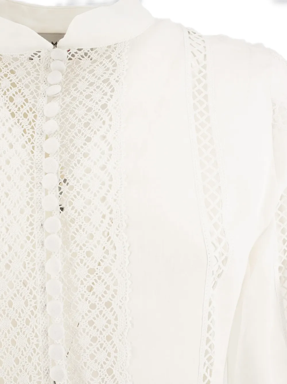 Ermanno Scervino Maxi-jurk met lange mouwen Wit
