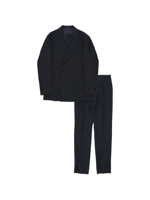 Fortela Totò Double-breasted Suit in Blue