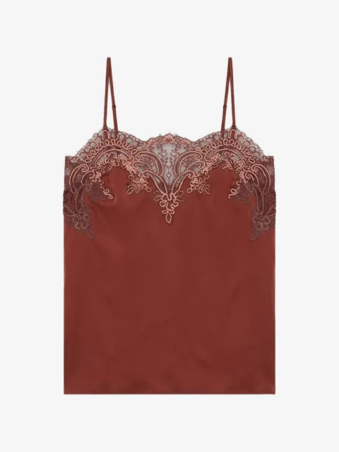 Fortela Brianne lace-trimmed sleeveless blouse