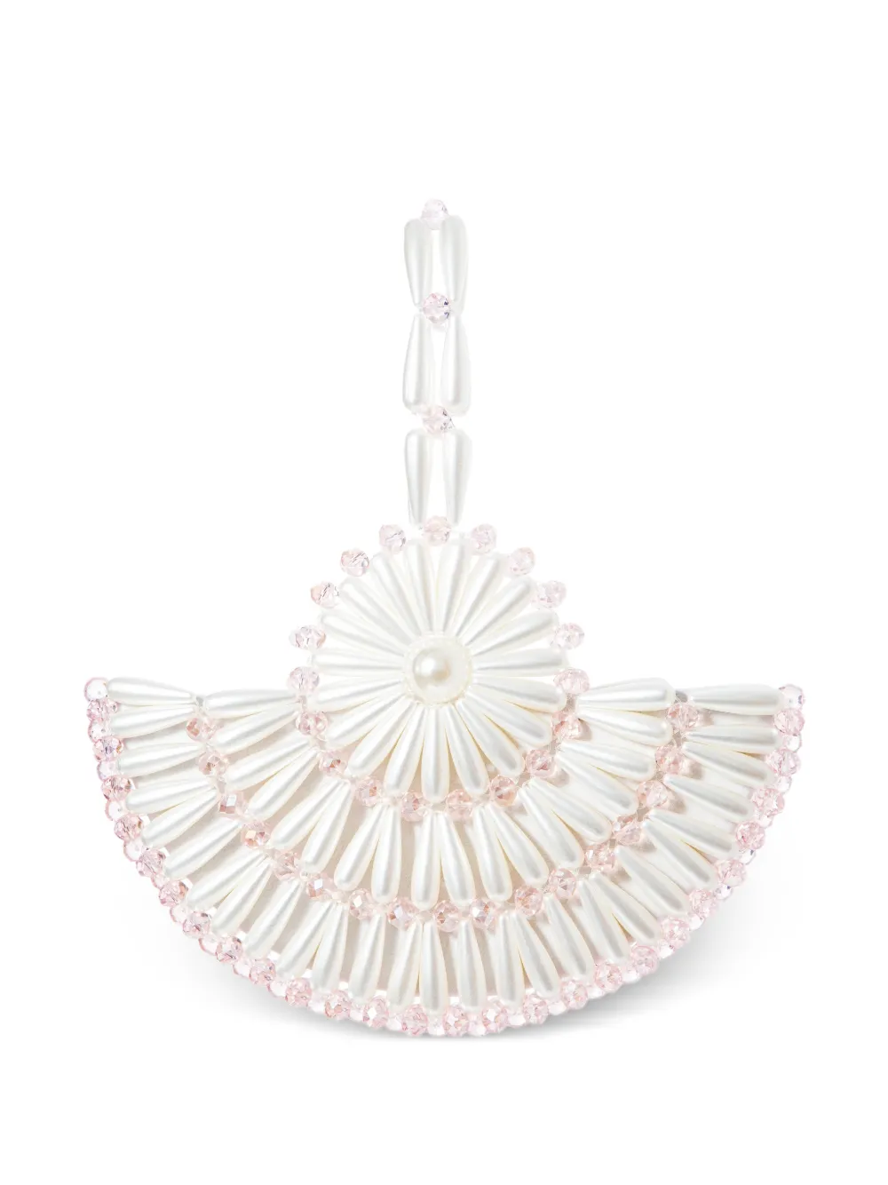 0711 Selene faux-pearl mini clutch bag - Bianco