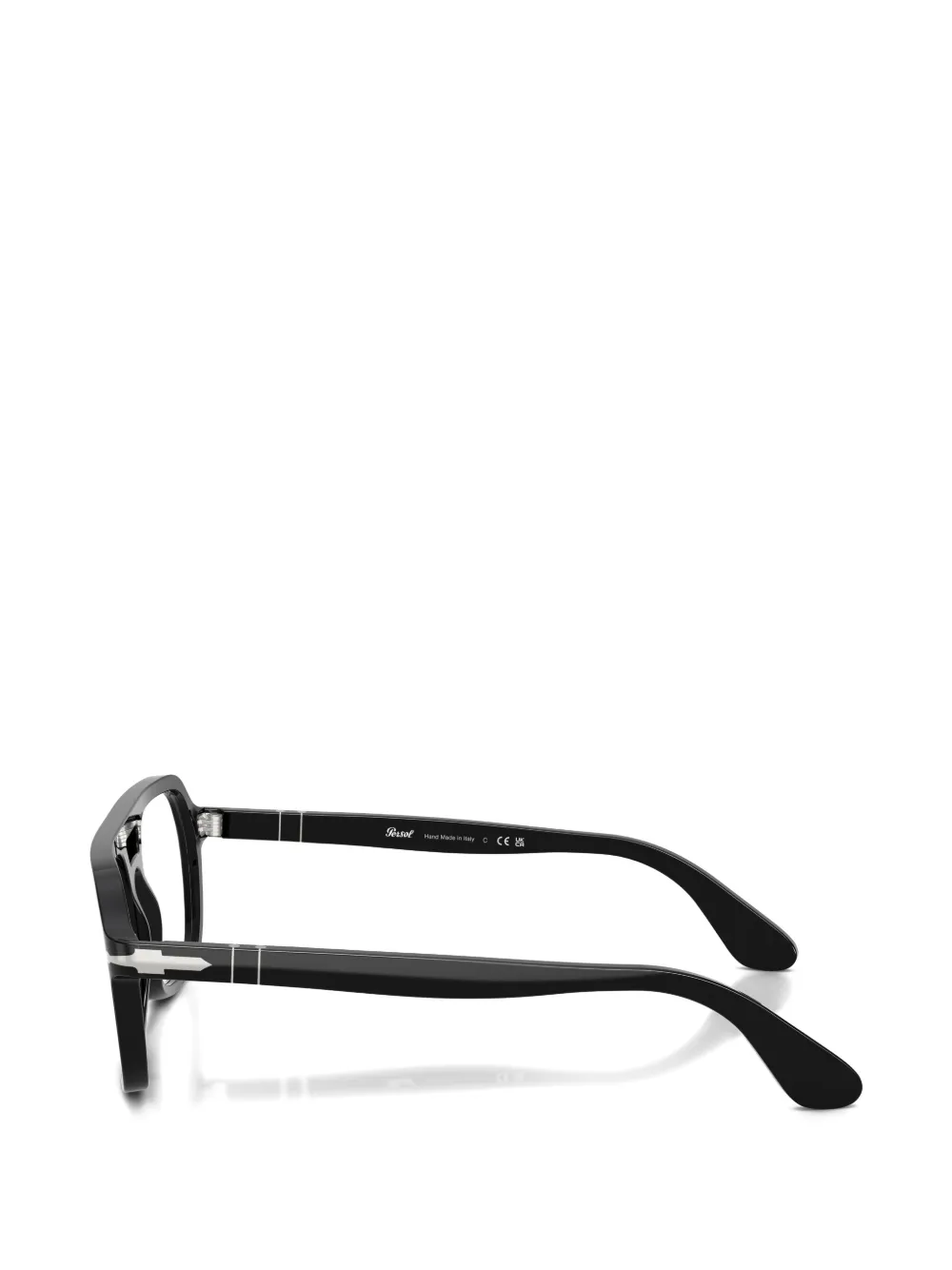 Persol Bril met piloten montuur Zwart