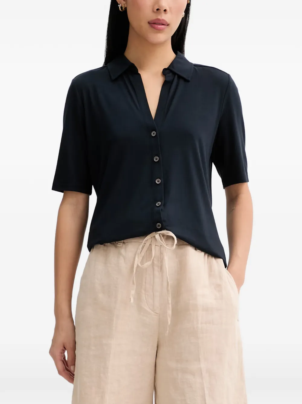Marc O'Polo short-sleeve button-up T-shirt