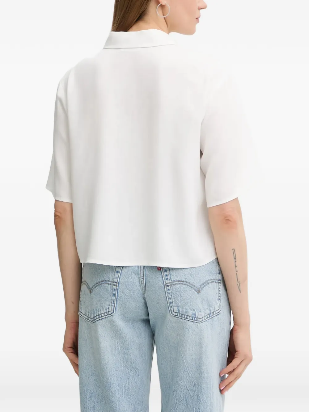 Marc O'Polo Blouse met korte mouwen Wit