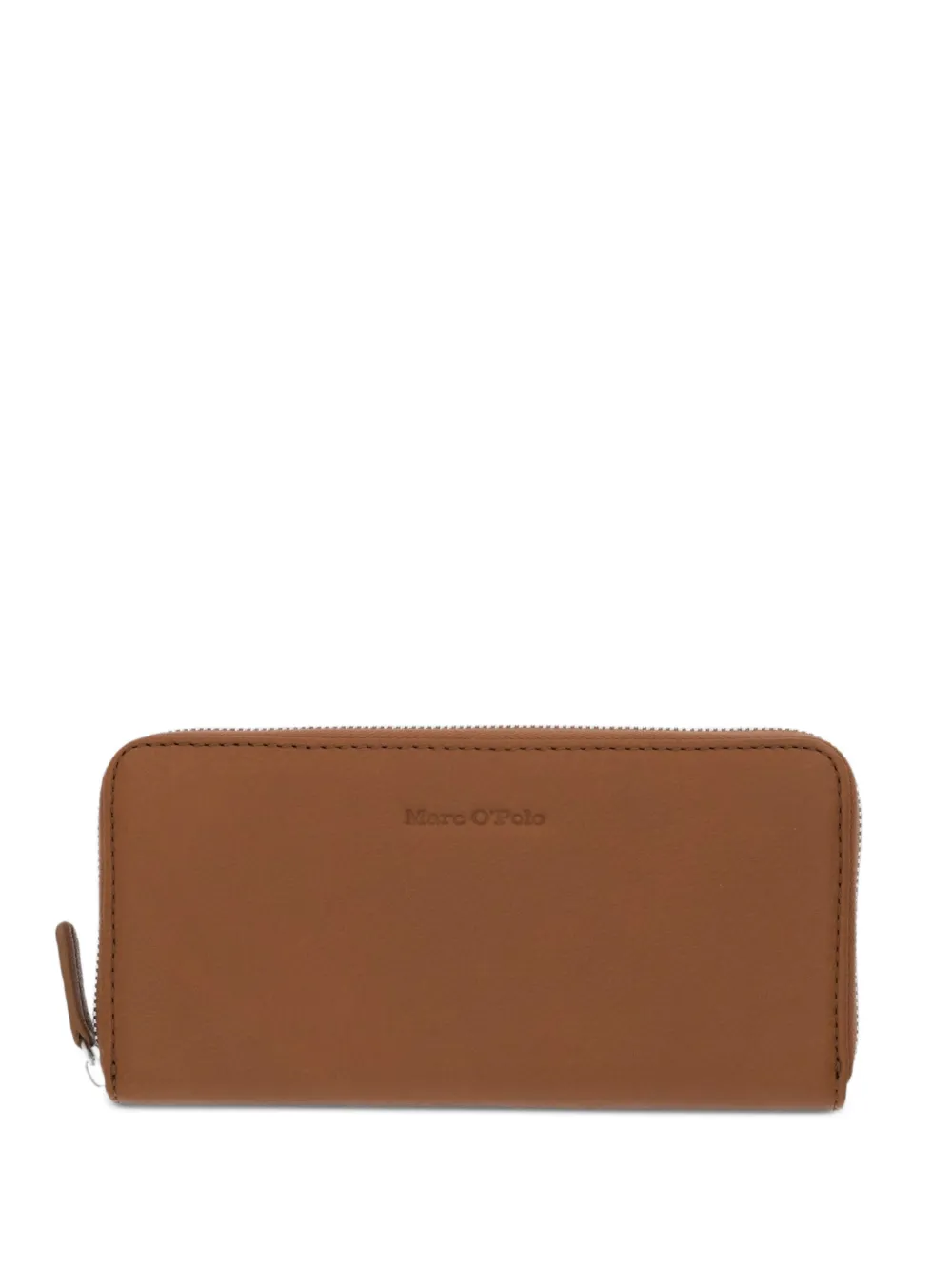 Marc O'Polo logo-debossed zip-around wallet - Marrone