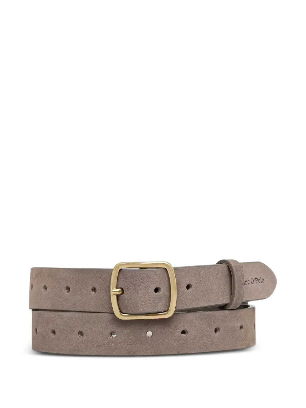 Marc O'Polo perforated leather belt - Grigio