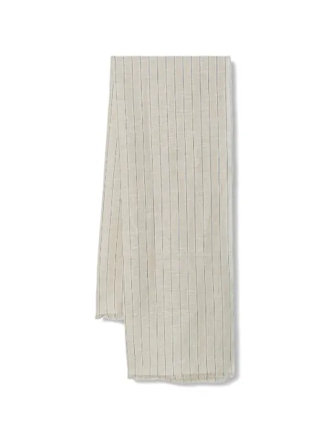 Marc O'Polo vertical-stripe frayed scarf