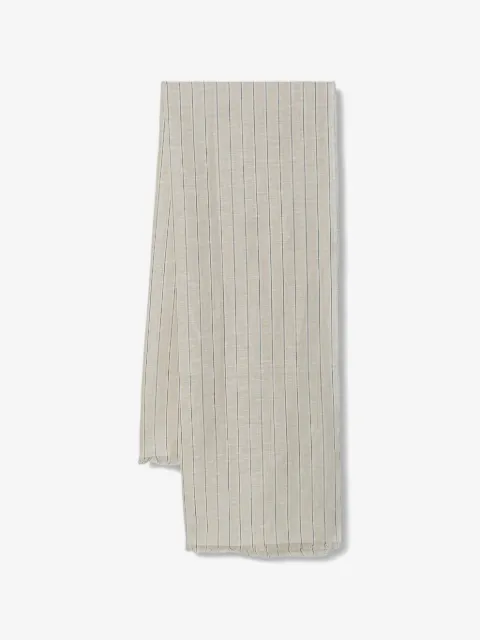 Marc O'Polo vertical-stripe frayed scarf