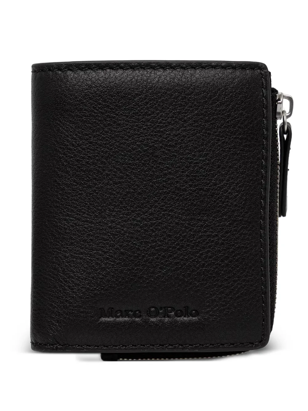 Marc O'Polo grained-leather zip-around wallet - Nero