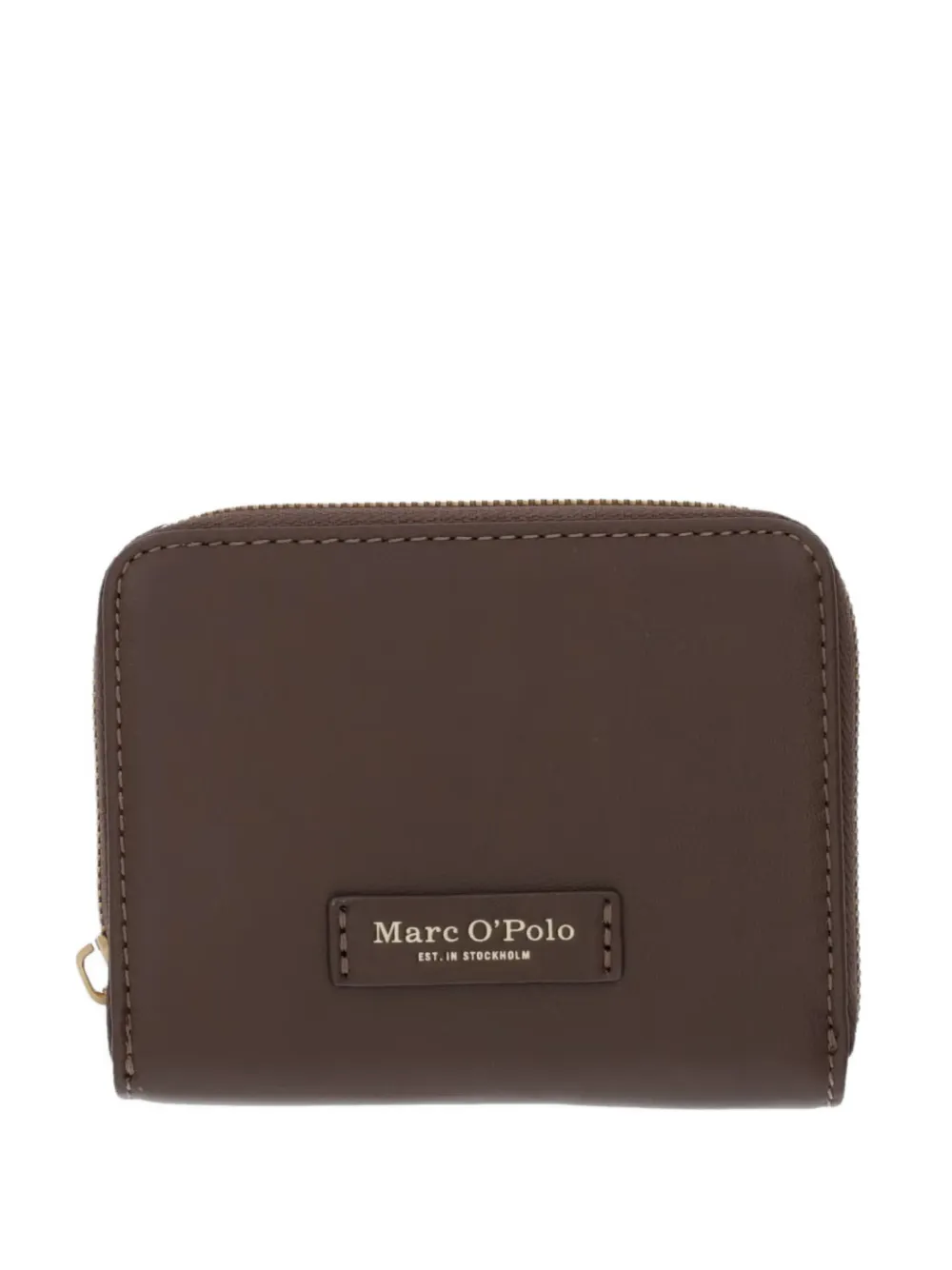 Marc O'Polo logo-patch zip-around wallet - Marrone