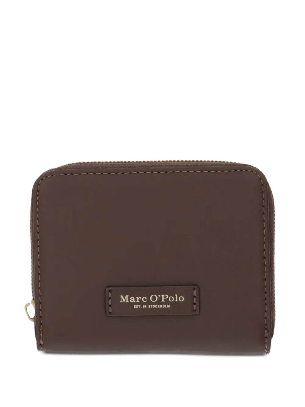 Marc O'Polo logo-patch zip-around wallet - Marrone