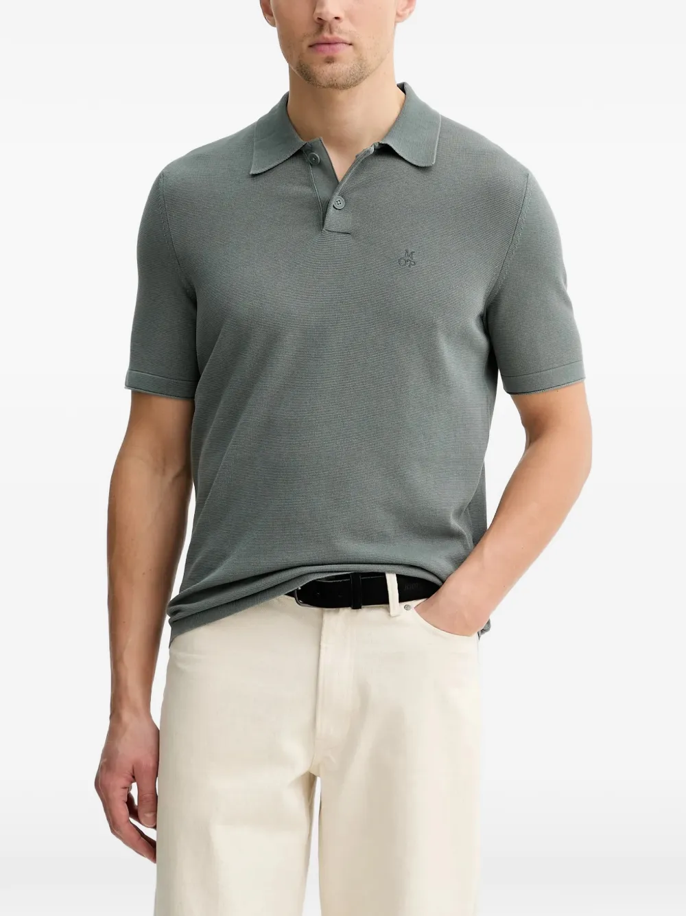 Marc O'Polo logo-motif polo shirt - Grün