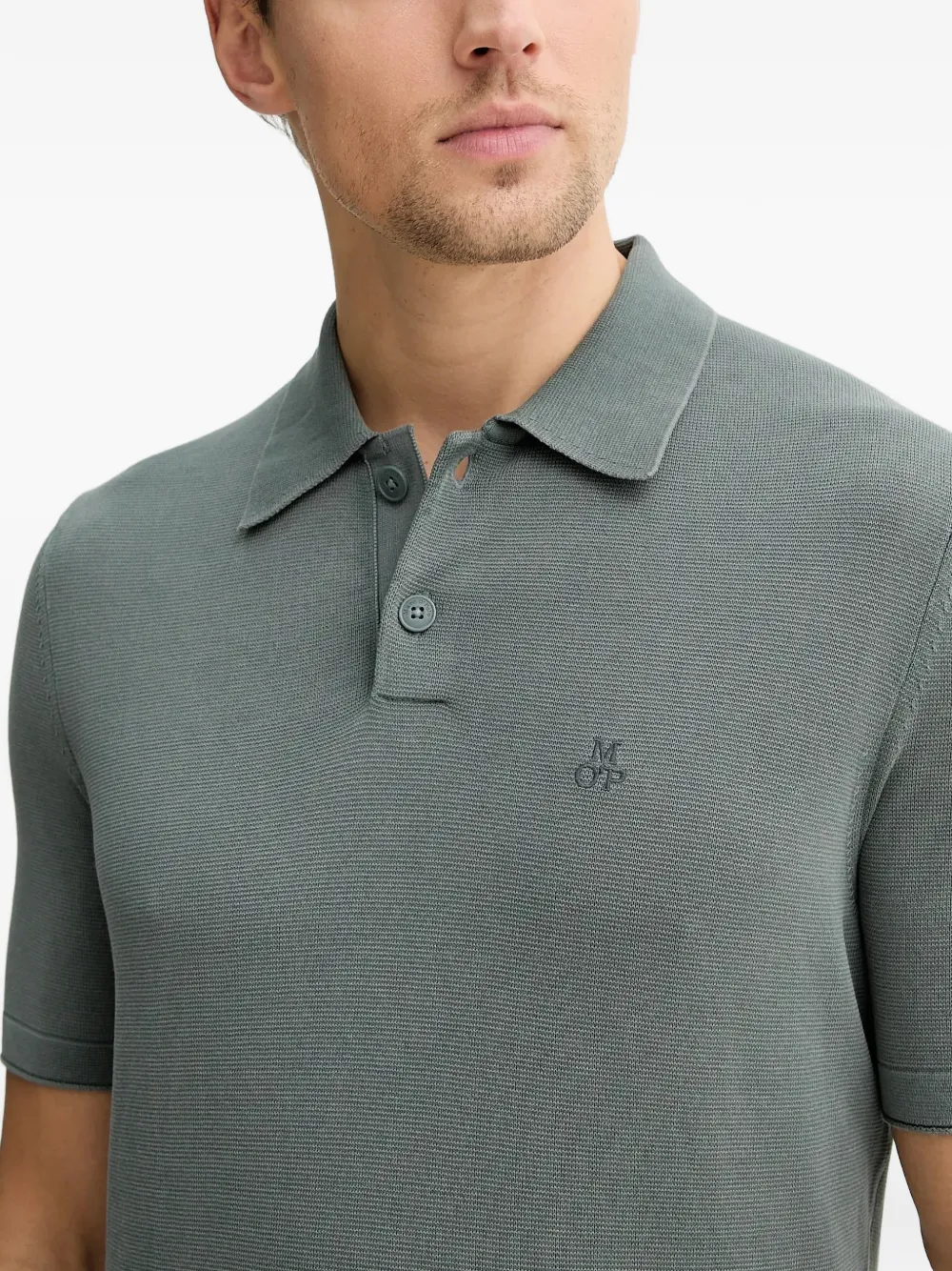 Marc O'Polo Poloshirt met logoprint Groen