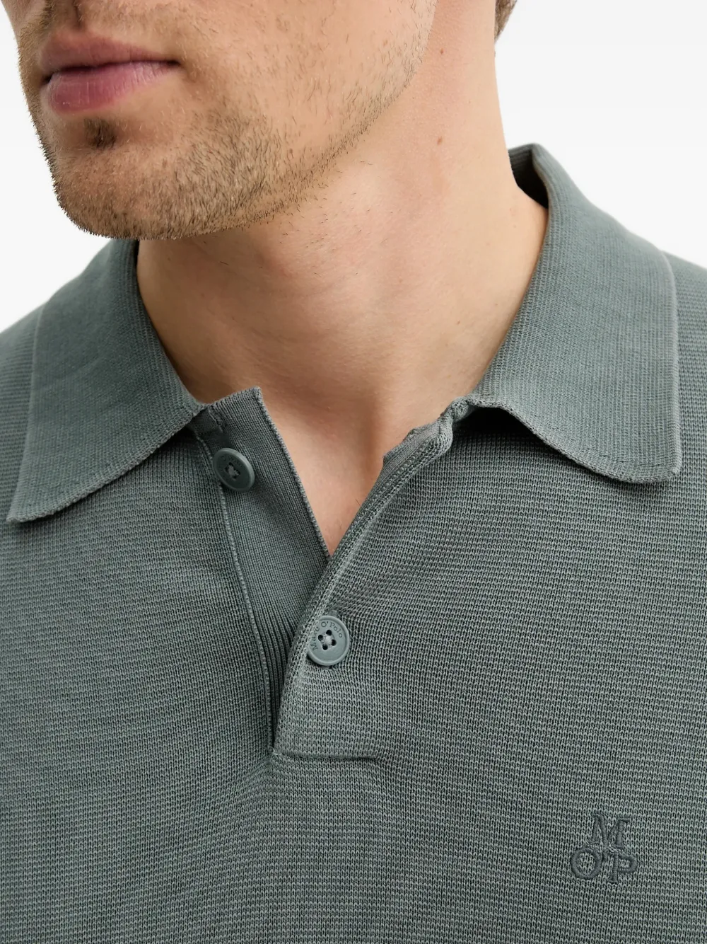 Marc O'Polo Poloshirt met logoprint Groen