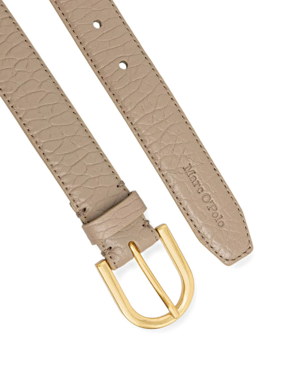 Marc O'Polo Leren gespriem Beige