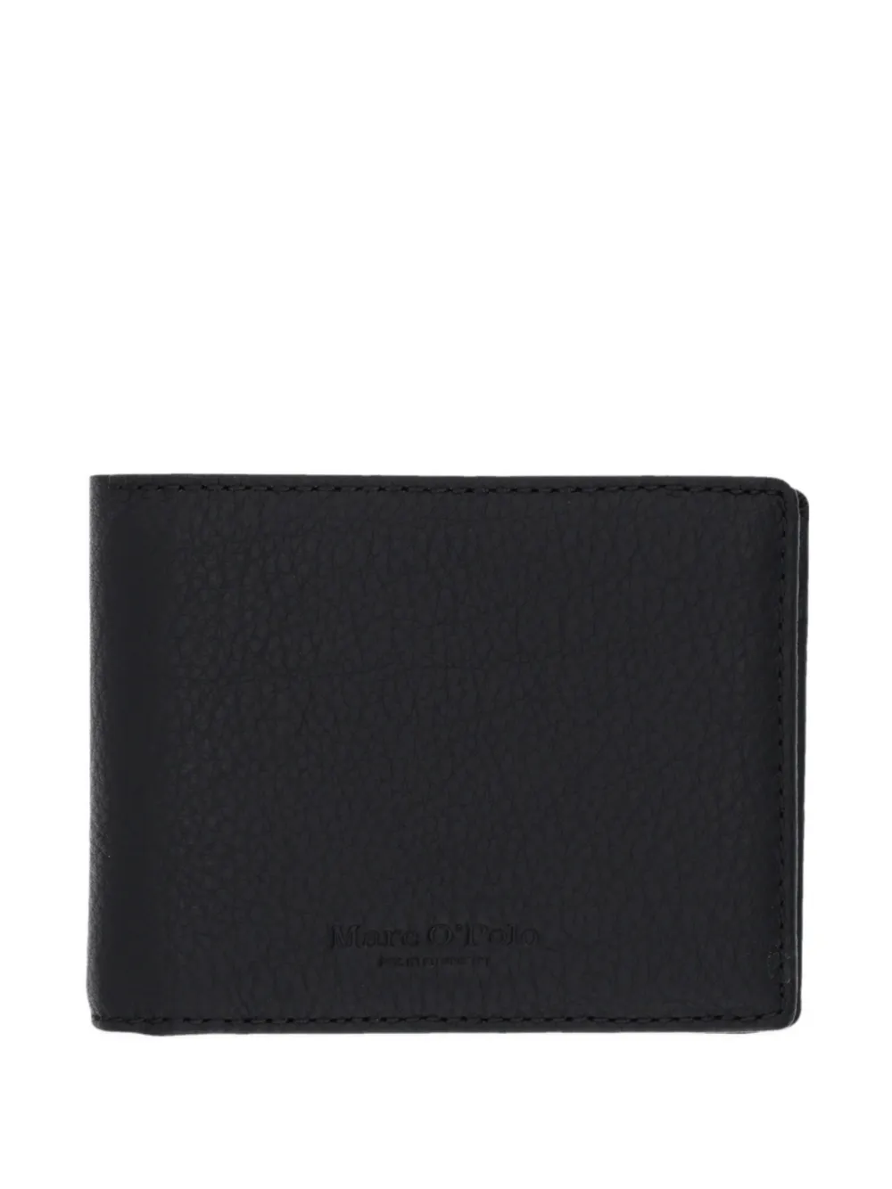 Marc O'Polo logo-motif grained-leather wallet - Nero