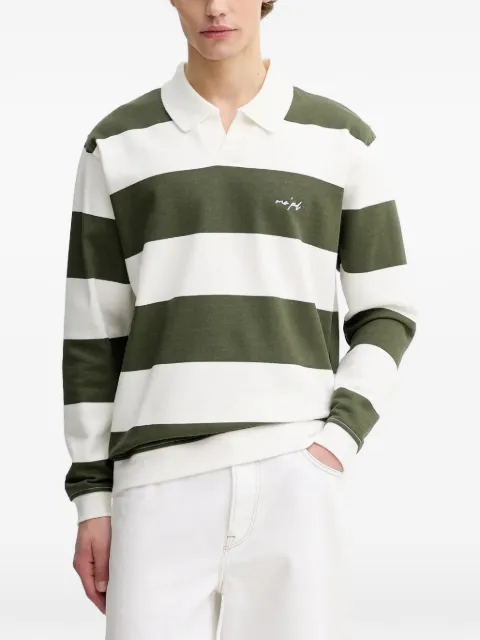 Marc O'Polo striped polo-collar sweatshirt