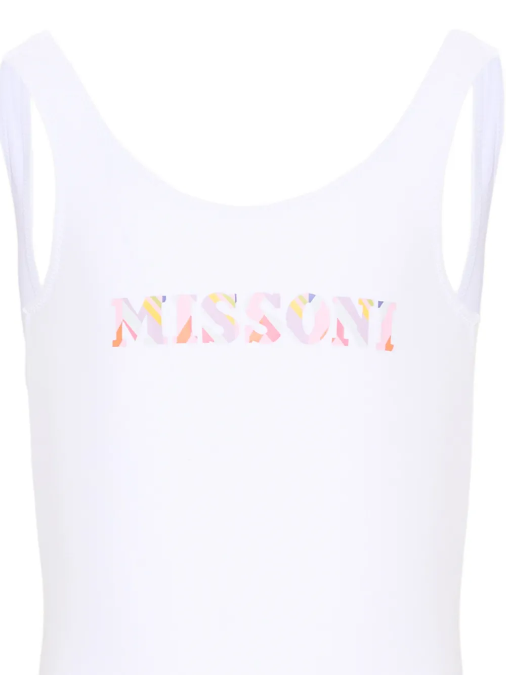 Missoni Kids Badpak met logoprint Wit