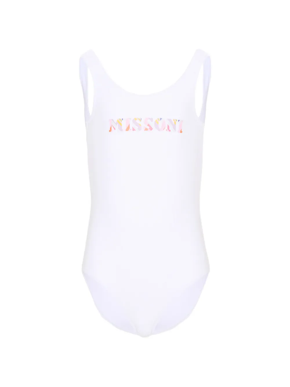 Missoni Kids logo-print swimsuit - Bianco