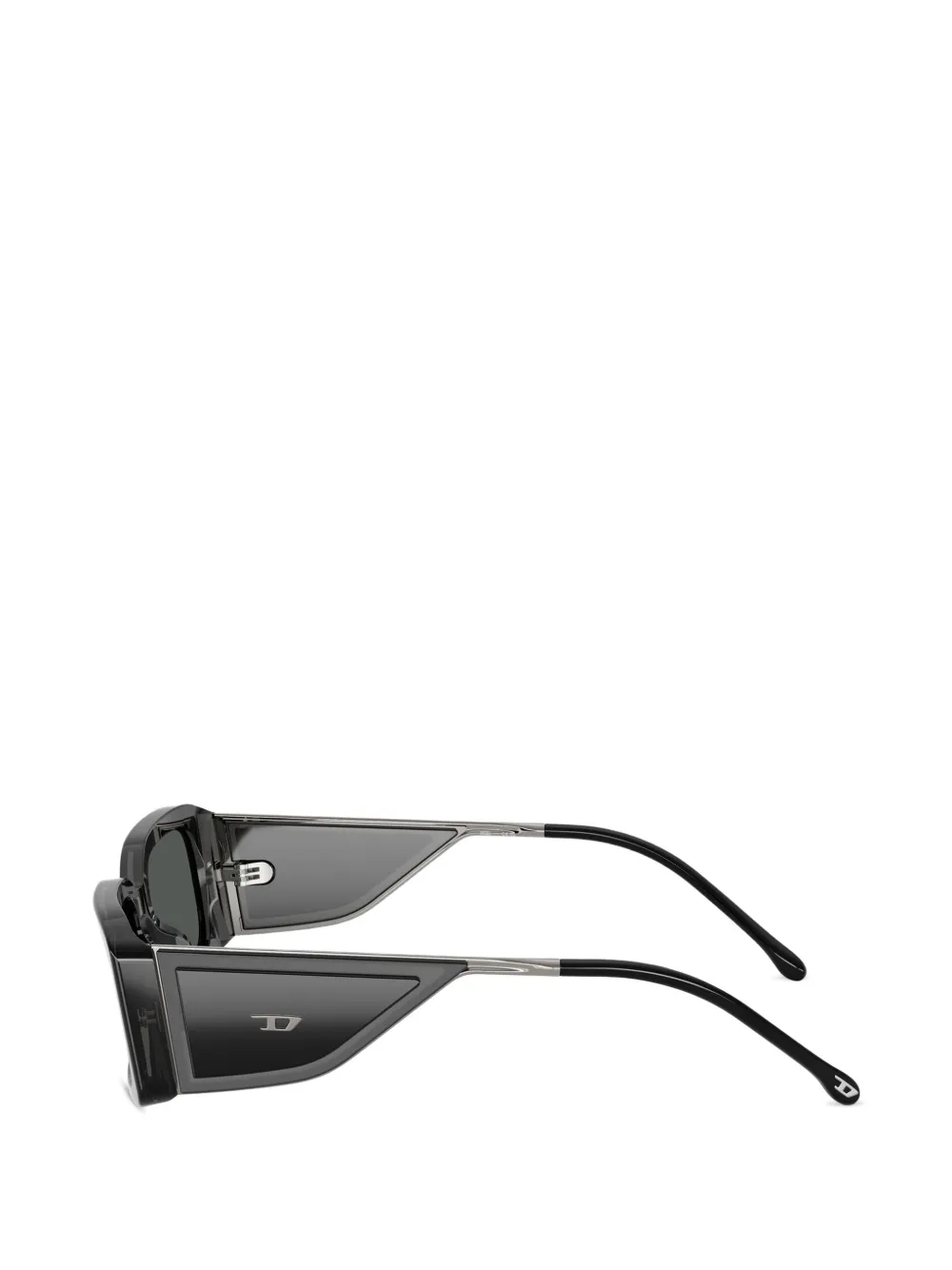  Diesel Gafas De Sol Con Montura Rectangular - Negro 