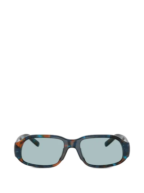 Diesel tortoiseshell-effect rectangle-frame sunglasses
