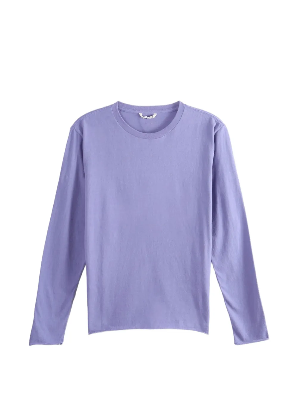 Auralee long-sleeve cotton T-shirt - Viola