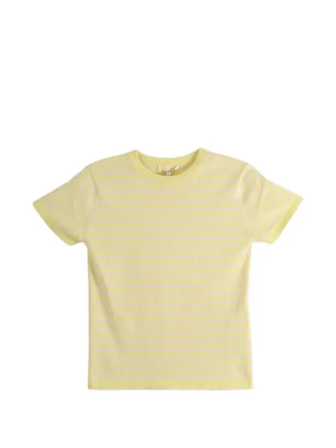 Auralee striped cotton T-shirt