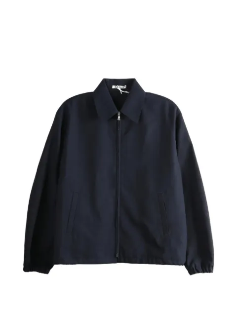 Auralee zip-up elasticated-hem jacket